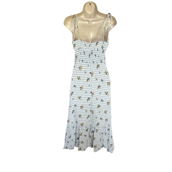 Reformation Embry Size 2 Midi Floral Dress Spaghetti Straps - Picture 6 of 16